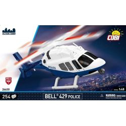 COBI 26630 BELL 429 TRỰC THĂNG CẢNH SÁT 1:48 tỷ lệ 1:48 bộ đồ chơi xếp lắp ráp ghép mô hình City BELL 429 POLICE Thành Phố 254 khối