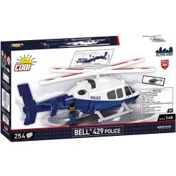 COBI 26630 BELL 429 TRỰC THĂNG CẢNH SÁT 1:48 tỷ lệ 1:48 bộ đồ chơi xếp lắp ráp ghép mô hình City BELL 429 POLICE Thành Phố 254 khối