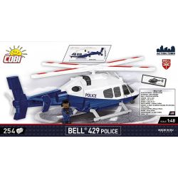 COBI 26630 BELL 429 TRỰC THĂNG CẢNH SÁT 1:48 tỷ lệ 1:48 bộ đồ chơi xếp lắp ráp ghép mô hình City BELL 429 POLICE Thành Phố 254 khối