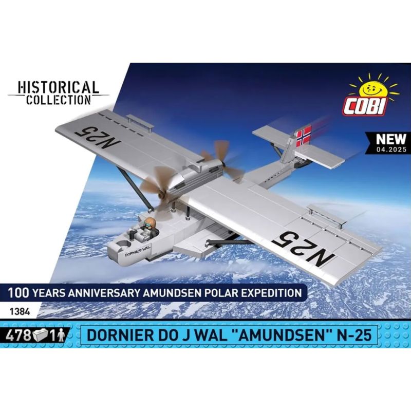 COBI 1384 DORNIER J WAL CÁ VOI THUYỀN LỚN bộ đồ chơi xếp lắp ráp ghép mô hình Military Army Quân Sự Bộ Đội 478 khối