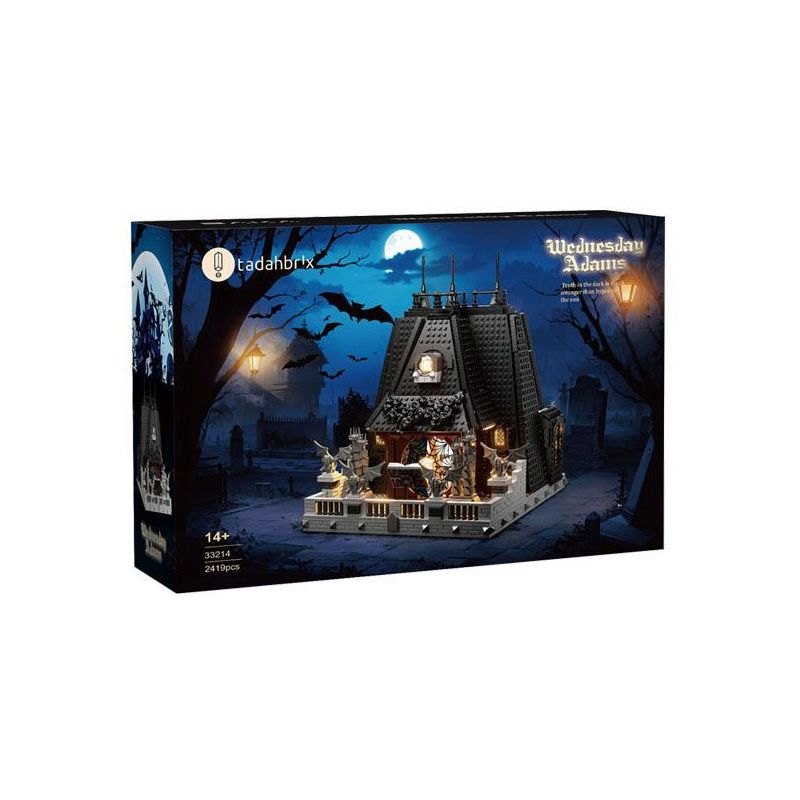 BAKA TECHNOLOGY 33214 NGÔI NHÀ ĐEN THỨ TƯ bộ đồ chơi xếp lắp ráp ghép mô hình Movie & Game WEDNESDAY ADAMS Phim Và Trò Chơi 2419 khối