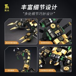 TAKUGI T2011 2011 STEAM DAVINCI BỌ CẠP KHỔNG LỒ PHÁT HÀNH SINH VẬT CƠ KHÍ bộ đồ chơi xếp lắp ráp ghép mô hình STEAM DAVINCI SCORPION