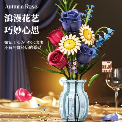 BEAUTY AND 13067 BÌNH HOA HỒNG bộ đồ chơi xếp lắp ráp ghép mô hình Creator BUNCH OF FLOWERS AUTUMN ROSE Sáng Tạo 787 khối