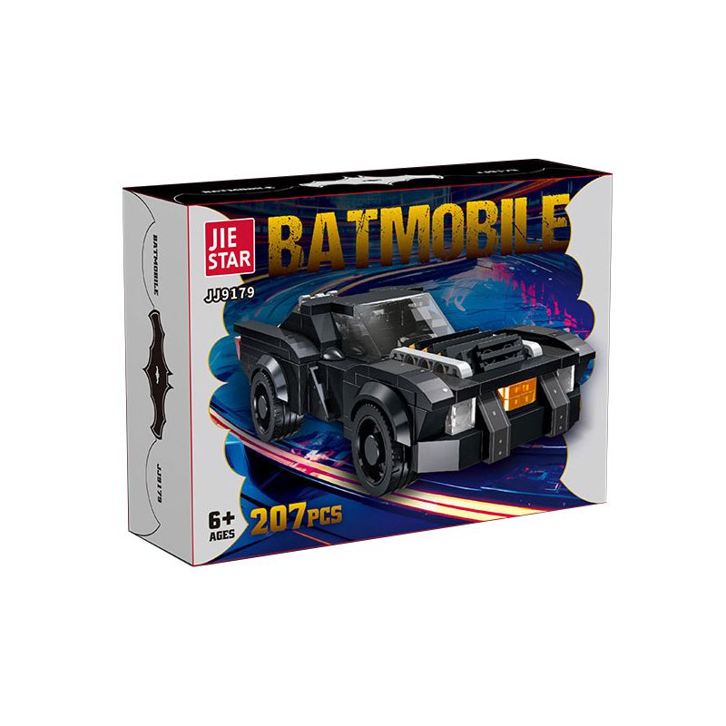 JIESTAR JJ9179 9179 BAT bộ đồ chơi xếp lắp ráp ghép mô hình Super Heroes BATMOBILE Siêu Nhân Anh Hùng 207 khối