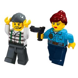 JIESTAR 50007 THÀNH PHỐ TOÀN CẦU XE CẢNH SÁT NHANH CHÓNG bộ đồ chơi xếp lắp ráp ghép mô hình City 194 khối