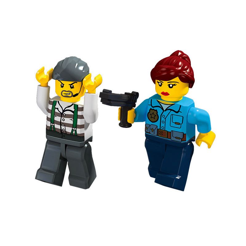 JIESTAR 50007 THÀNH PHỐ TOÀN CẦU XE CẢNH SÁT NHANH CHÓNG bộ đồ chơi xếp lắp ráp ghép mô hình City 194 khối