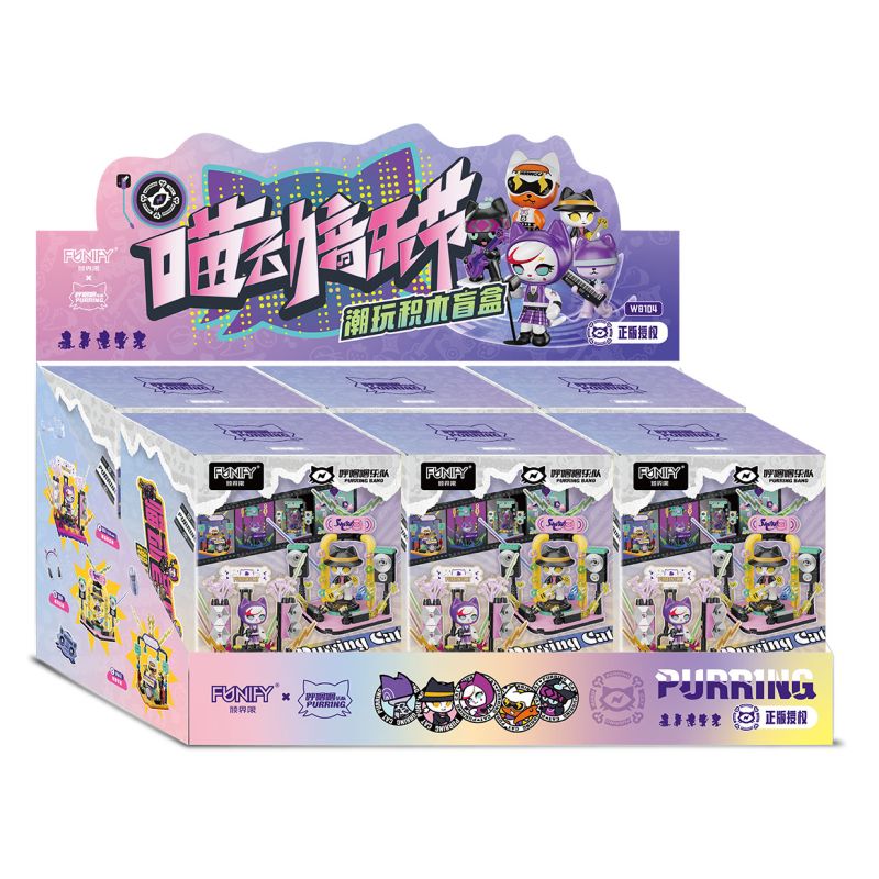 FUNIFY W8103 8103 BAN NHẠC HULULU MEOW MUSIC FESTIVAL bộ đồ chơi xếp lắp ráp ghép mô hình Movie & Game Phim Và Trò Chơi