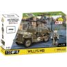 COBI 3133 WILLIS MB PHƯƠNG TIỆN QUÂN SỰ 1:35 tỷ lệ 1:35 bộ đồ chơi xếp lắp ráp ghép mô hình Military Army WILLYS MB Quân Sự Bộ Đội 132 khối