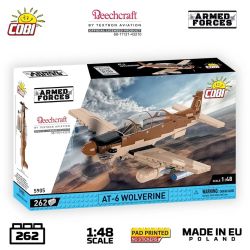 COBI 5905 AT-6 MÁY BAY TẤN CÔNG ÁNH SÁNG WOLVERINE 1:48 tỷ lệ 1:48 bộ đồ chơi xếp lắp ráp ghép mô hình Military Army AT-6 WOLVERINE Quân Sự Bộ Đội 262 khối