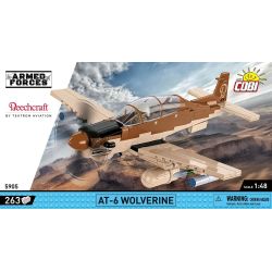 COBI 5905 AT-6 MÁY BAY TẤN CÔNG ÁNH SÁNG WOLVERINE 1:48 tỷ lệ 1:48 bộ đồ chơi xếp lắp ráp ghép mô hình Military Army AT-6 WOLVERINE Quân Sự Bộ Đội 262 khối