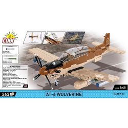 COBI 5905 AT-6 MÁY BAY TẤN CÔNG ÁNH SÁNG WOLVERINE 1:48 tỷ lệ 1:48 bộ đồ chơi xếp lắp ráp ghép mô hình Military Army AT-6 WOLVERINE Quân Sự Bộ Đội 262 khối