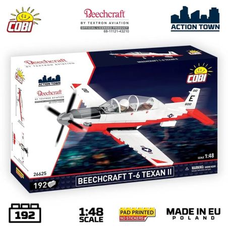 COBI 26625 26624 26626 BÃI BIỂN T-6 TEXAN II HUẤN LUYỆN VIÊN 1:48 tỷ lệ 1:48 bộ đồ chơi xếp lắp ráp ghép mô hình Military Army BEECHCRAFT T-6 TEXAN II Quân Sự Bộ Đội 192 khối