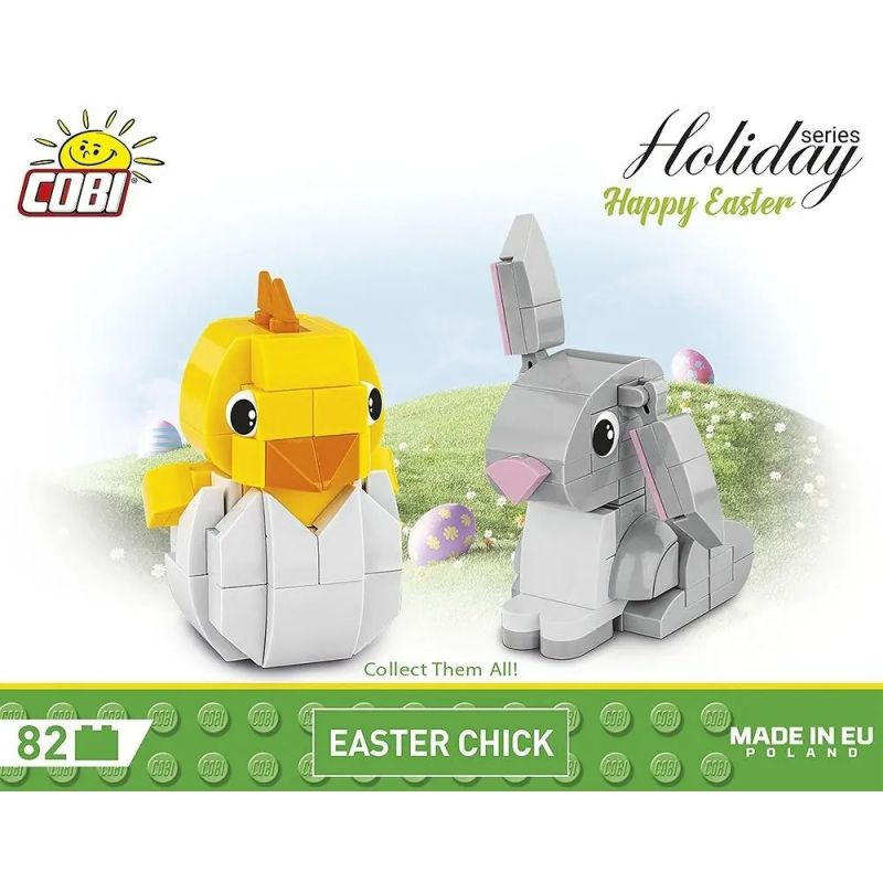 COBI 20016 GÀ PHỤC SINH bộ đồ chơi xếp lắp ráp ghép mô hình Creator EASTER CHICK Sáng Tạo 82 khối