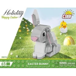 COBI 20015 BUNNY PHỤC SINH bộ đồ chơi xếp lắp ráp ghép mô hình Creator EASTER BUNNY Sáng Tạo 65 khối