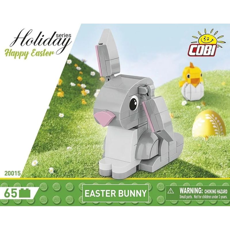 COBI 20015 BUNNY PHỤC SINH bộ đồ chơi xếp lắp ráp ghép mô hình Creator EASTER BUNNY Sáng Tạo 65 khối