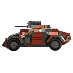COBI 2656 SD.KFZ. 222 VS TKS 1:28 tỷ lệ 1:28 bộ đồ chơi xếp lắp ráp ghép mô hình Military Army SD.KFZ. 222 VS TKS - LIMITED EDITION Quân Sự Bộ Đội 824 khối