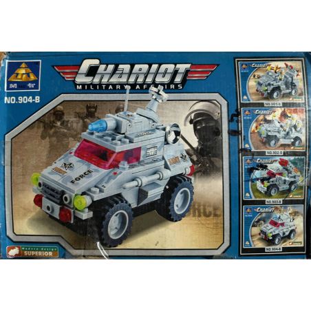 Bozhi 904-B CHIẾN BINH bộ đồ chơi xếp lắp ráp ghép mô hình Military Army CHARIOT Quân Sự Bộ Đội 147 khối