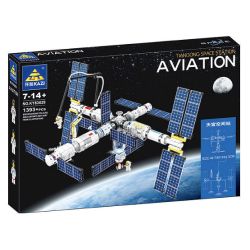Kazi KY83029 83029 TRẠM VŨ TRỤ TIANGONG bộ đồ chơi xếp lắp ráp ghép mô hình City AVIATION TIANGONG SPACE STATION Thành Phố 1393 khối