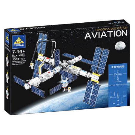 Kazi KY83029 83029 TRẠM VŨ TRỤ TIANGONG bộ đồ chơi xếp lắp ráp ghép mô hình City AVIATION TIANGONG SPACE STATION Thành Phố 1393 khối