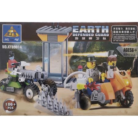 Kazi KY89014 89014 HẬU VỆ TRÁI ĐẤT bộ đồ chơi xếp lắp ráp ghép mô hình 186 khối