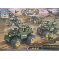 Bozhi 6808 HUMMER QUÂN SỰ bộ đồ chơi xếp lắp ráp ghép mô hình Military Army Quân Sự Bộ Đội 200 khối