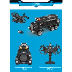 WOMA C0558 0558 non  XE LENCO BEARCAT VÀ MÁY BAY CỦA LỰC LƯỢNG ĐẶC NHIỆM MỸ bộ đồ chơi xếp lắp ráp ghép mô hình Swat Special Force SWAT CORPS 2393 khối