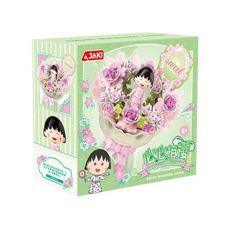 JAKI HK917 CHERRY MARUKO BOUQUET TRÁI TIM ANH ĐÀO bộ đồ chơi xếp lắp ráp ghép mô hình Movie & Game Phim Và Trò Chơi