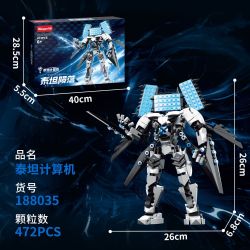 WANGAO 188035 TITAN FALL MÁY TÍNH bộ đồ chơi xếp lắp ráp ghép mô hình TITANFALL 472 khối