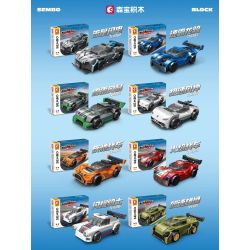 SEMBO 714386 ĐỘI NGŨ TUYỆT VỜI SHINING CAVALIERS bộ đồ chơi xếp lắp ráp ghép mô hình Racers Đua Tốc Độ