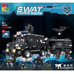 WOMA C0556 0556 non  XE BỌC THÉP KÉO KHOANG CỦA ĐẶC NHIỆM bộ đồ chơi xếp lắp ráp ghép mô hình Swat Special Force SWAT CORPS 1663 khối
