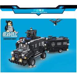 WOMA C0556 0556 non  XE BỌC THÉP KÉO KHOANG CỦA ĐẶC NHIỆM bộ đồ chơi xếp lắp ráp ghép mô hình Swat Special Force SWAT CORPS 1663 khối