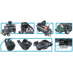 WOMA C0556 0556 non  XE BỌC THÉP KÉO KHOANG CỦA ĐẶC NHIỆM bộ đồ chơi xếp lắp ráp ghép mô hình Swat Special Force SWAT CORPS 1663 khối