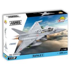 COBI 5901 MÁY BAY CHIẾN ĐẤU RAFALE CỦA PHÁP 1:48 tỷ lệ 1:48 bộ đồ chơi xếp lắp ráp ghép mô hình Military Army Quân Sự Bộ Đội 530 khối