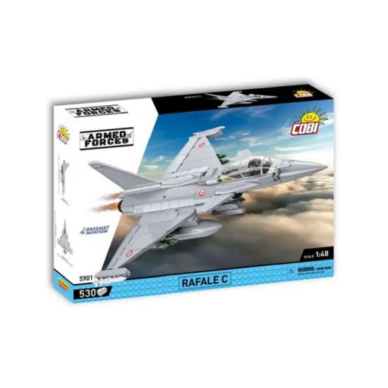 COBI 5901 MÁY BAY CHIẾN ĐẤU RAFALE CỦA PHÁP 1:48 tỷ lệ 1:48 bộ đồ chơi xếp lắp ráp ghép mô hình Military Army Quân Sự Bộ Đội 530 khối