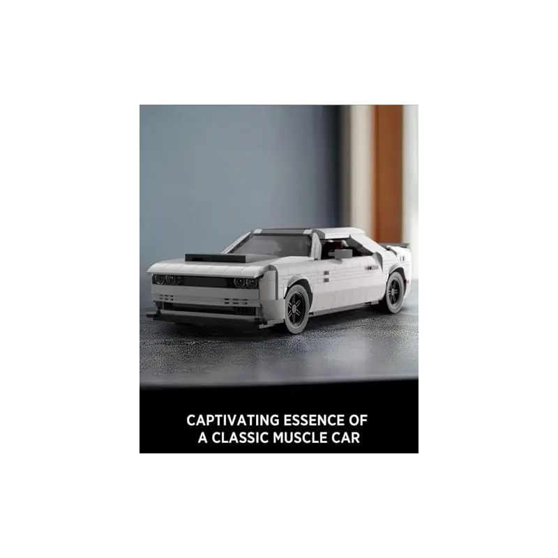 NIFELIZ NF10284 10284 DODGE CHALLENGER DEMON SPORTS CAR bộ đồ chơi xếp lắp ráp ghép mô hình Creator Sáng Tạo 1225 khối