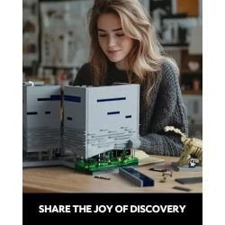 NIFELIZ NF10286 10286 BẢO TÀNG KHOA HỌC TỰ NHIÊN PELOT Ở DALLAS PERRO bộ đồ chơi xếp lắp ráp ghép mô hình Creator MUSEUM OF NATURE AND SCIENCE Sáng Tạo 3373 khối