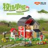 IAMBRICK 40202 TRANG TRẠI COTTAGE bộ đồ chơi xếp lắp ráp ghép mô hình City RANCH COTTAGE Thành Phố 1268 khối