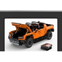 RASTAR 93600 93610 HUMMER EV ELECTRIC PICKUP tỷ lệ 1:10 bộ đồ chơi xếp lắp ráp ghép mô hình Technic HUMMER EV PICKUP Kỹ Thuật Công Nghệ Cao Mô Hình Phương Tiện 3756 khối