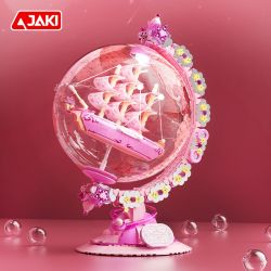 JAKI AK025 TIDE SUY NGHĨ SÁNG TẠO QUẢ CẦU LANG THANG GALAXY bộ đồ chơi xếp lắp ráp ghép mô hình