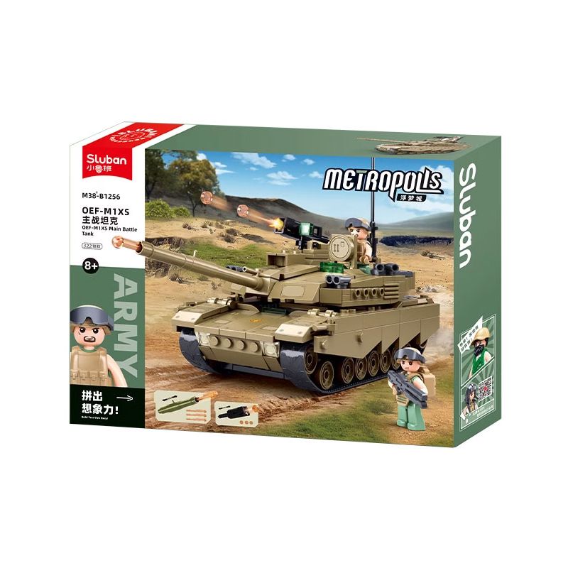 SLUBAN M38-B1256 B1256 1256 M38B1256 38-B1256 FU MENGCHENG OEF-M1XS BỂ CHIẾN ĐẤU CHÍNH bộ đồ chơi xếp lắp ráp ghép mô hình Military Army Quân Sự Bộ Đội 322 khối