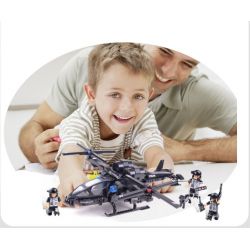 WOMA C0531 0531 Xếp hình kiểu  SWAT SPECIAL FORCE SWAT Falcon Armed Helicopter Trực Thăng Tấn Công Của Lực Lượng đặc Nhiệm 542 khối