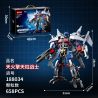 WANGAO 188034 TRANSFORMED MECHA SKY FIRE WARRIOR bộ đồ chơi xếp lắp ráp ghép mô hình Movie & Game Phim Và Trò Chơi 658 khối
