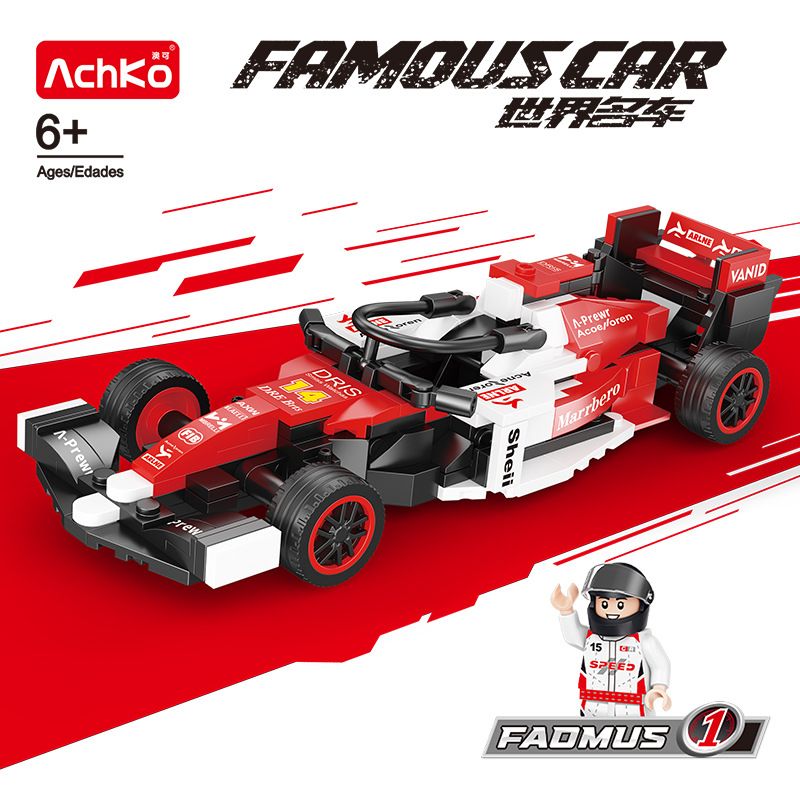 ACHKO 50014-2 F1 RACING - ALPHA bộ đồ chơi xếp lắp ráp ghép mô hình Racers Đua Tốc Độ 238 khối