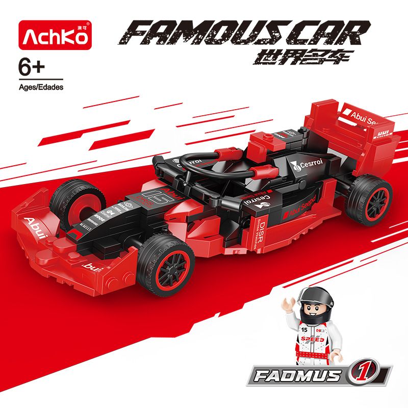ACHKO 50015-2 F1 RACING - AUDI bộ đồ chơi xếp lắp ráp ghép mô hình Racers Đua Tốc Độ 236 khối