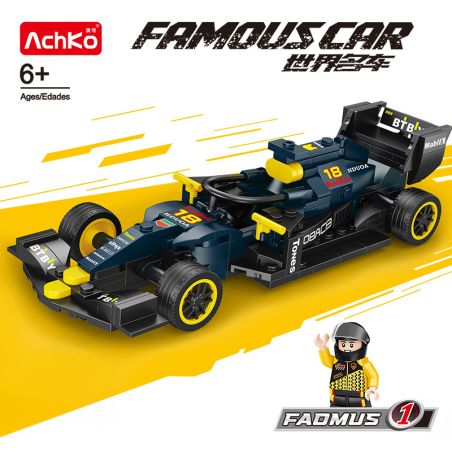 ACHKO 50018-2 F1 RACING - RED BULL C42 bộ đồ chơi xếp lắp ráp ghép mô hình Racers Đua Tốc Độ 226 khối