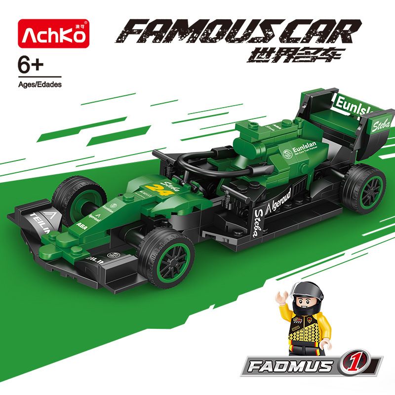ACHKO 50019-2 F1 RACING - SAUBER bộ đồ chơi xếp lắp ráp ghép mô hình Racers Đua Tốc Độ 226 khối