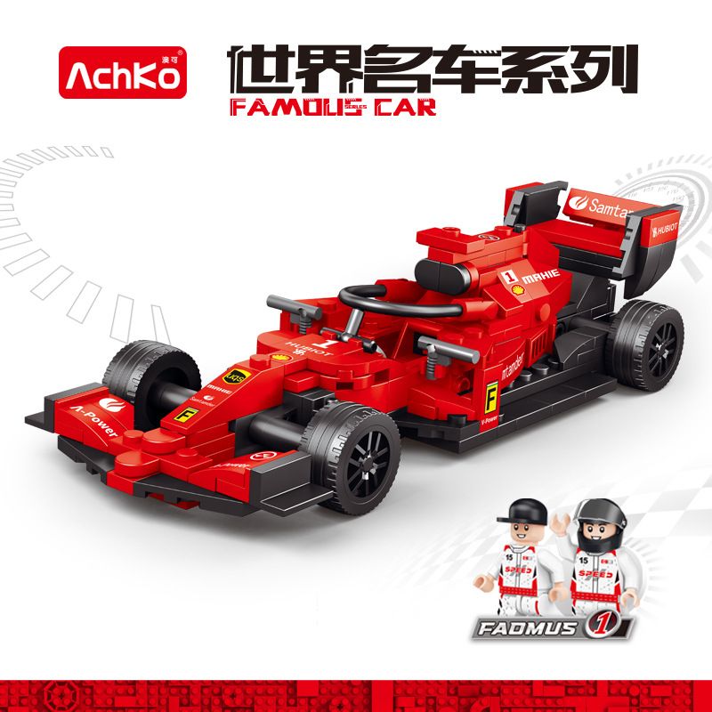 ACHKO 50035 F1 RACING - FERRARI bộ đồ chơi xếp lắp ráp ghép mô hình Racers Đua Tốc Độ