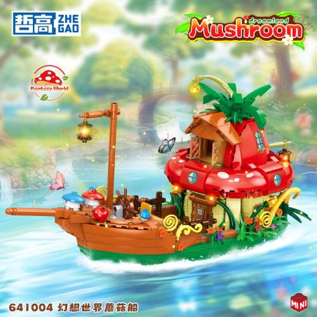 ZHEGAO 641004 THẾ GIỚI PANDORA THUYỀN NẤM bộ đồ chơi xếp lắp ráp ghép mô hình 998 khối