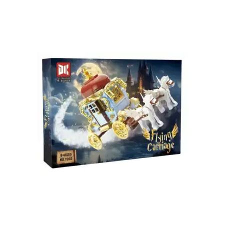 DK 7050 VẬN CHUYỂN BAY bộ đồ chơi xếp lắp ráp ghép mô hình FLYING CARRIAGE 712 khối