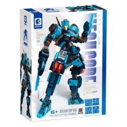 SEMBO 716004 MÃ CƠ CHẾ BLUE METOROR bộ đồ chơi xếp lắp ráp ghép mô hình 673 khối